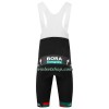 Fietsbroek Kort met Bretels 2023 BORA-Hansgrohe - Groen Zwart